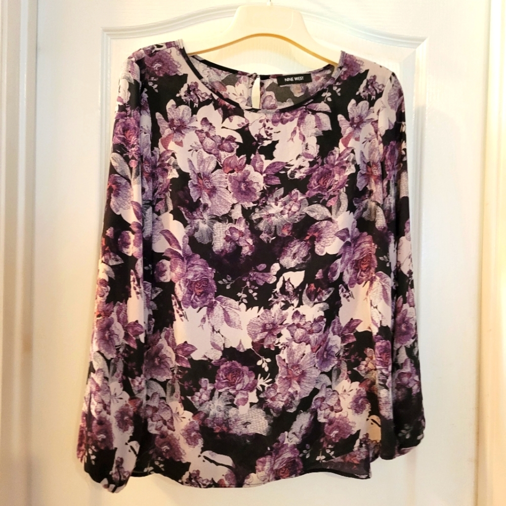 Nine West long sleeve blouse